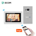 Bcom multi-unit apartment wifi video intercom system with outdoor station , high defintion7 inch intercom citofono